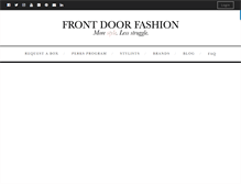 Tablet Screenshot of frontdoorfashion.com